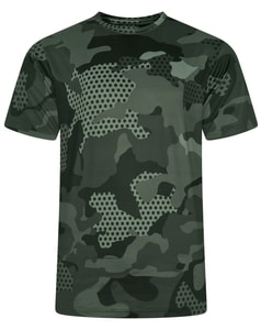 KAM Active Camo Print T-Shirt Anthrazit